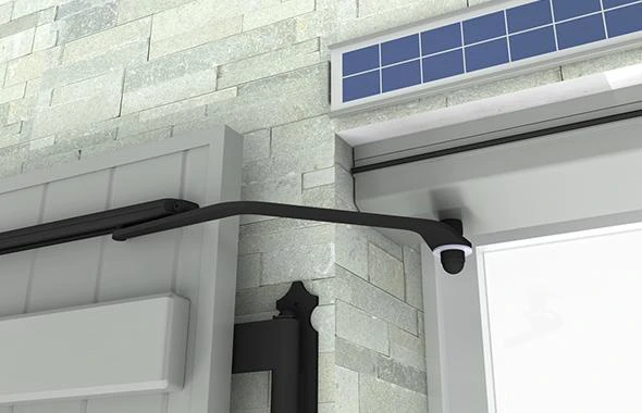 Motorisation solaire pour volet battant