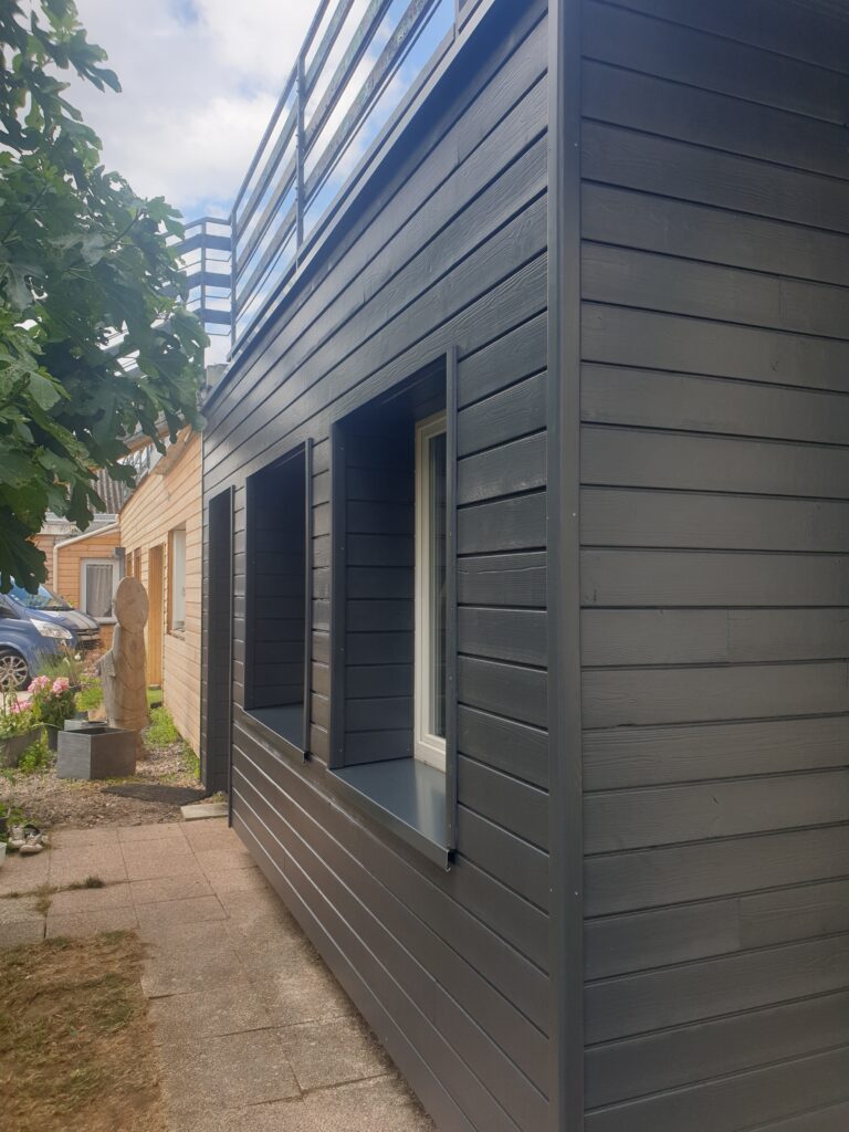 Isolation thermique par l'extérieur - Bardage - Fenêtres -Déclic - Habitat