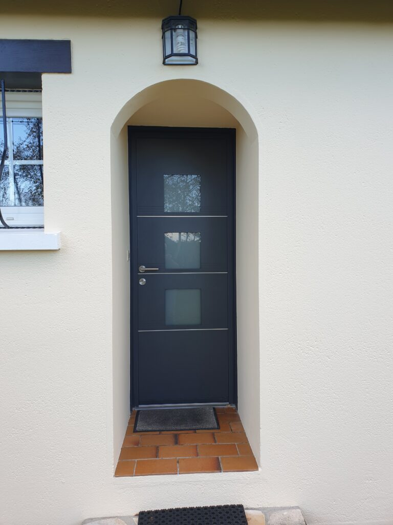 Porte d'entrée en aluminium - Déclic Habitat